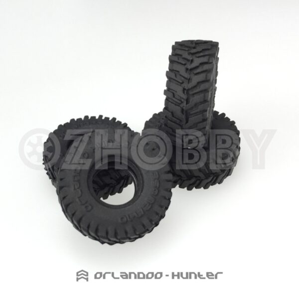 Orlandoo Hunter 1/35 Option Big Block Tires Ver2 4 Pcs For OH35P01 OH35A01 #GA1003