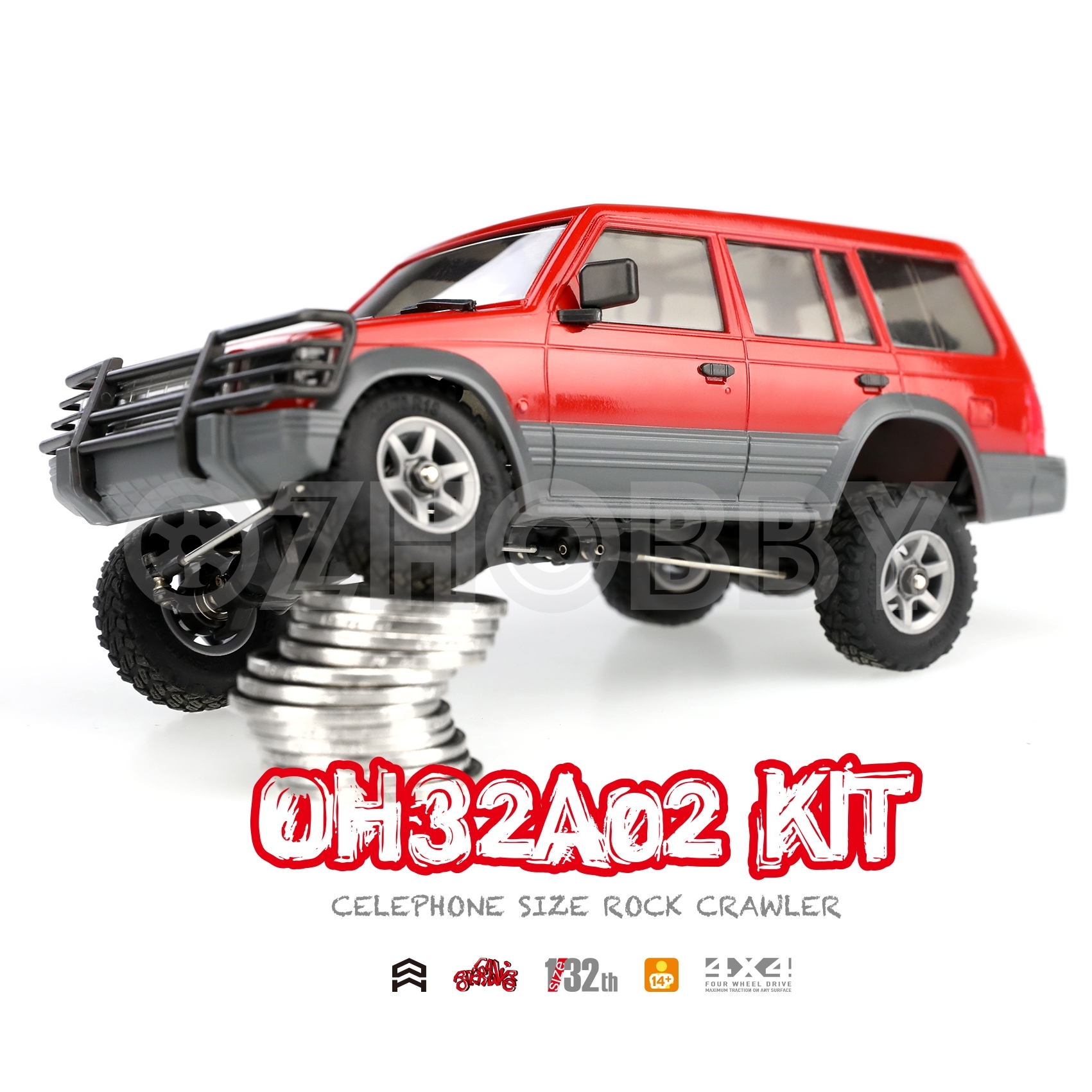 Orlandoo Hunter 1/32 RC Crawler Assembly Kit OH32A02 w/ Pajero Body kit Only 