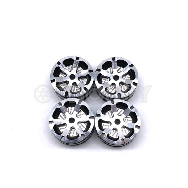 Aluminum 5 Spoke Wheel with Brake Rotors 4 pcs For Orlandoo RC Crawler