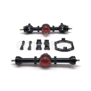 Orlandoo Hunter Metal Front & Rear Axle Set – 60mm Silver – For 1/35 1/32 Scale Kits