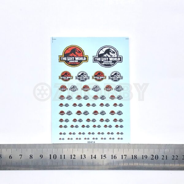 Orlandoo Hunter 1/24 1/32 1/35 Micro RC Crawler Jurassic Park Body Decal Set - Image 2